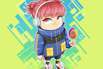 draw cute and sylish chibi