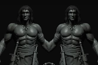 sculpt realistic 3d head, bust, statues, bust model , 3d face model for 3d print