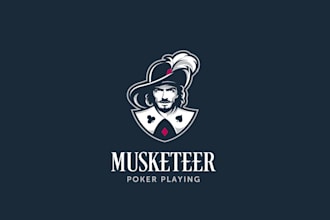 design awesome poker playing logo