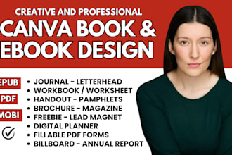 do canva ebook design workbook journal lead magnet planner book interior design