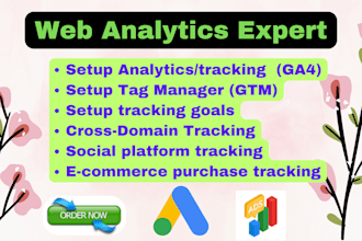 setup google tag manager analytics ga4 with ads ecommerce conversion tracking