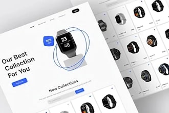 design a professional shopify smartwatch and luxury watch store
