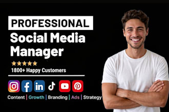 be your social media marketing manager and content creator