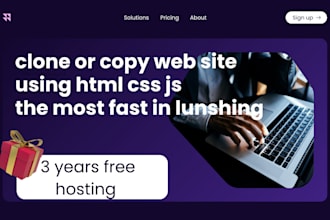 copy clone website plus free hosting  and redesign duplicate