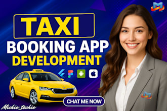 develop taxi booking app, ridesharing app, uber clone app taxi booking website