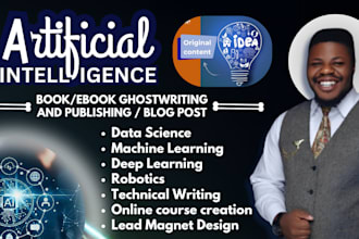 write ebook on artificial intelligence, robotics, generative ai, ml data science