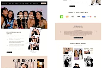 design your 360 photo booth and event rental website with easy booking features