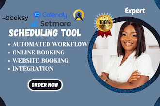 integrate scheduling tools using acuity, calendly, booksy, bookeo and setmore