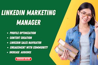 be your linkedin marketing manager and content creator