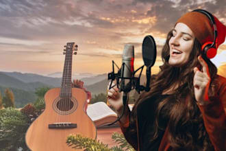 be vocalist, lyrics writer, christian song, songwriter as female gospel singer
