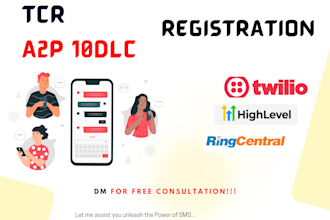 make your tcr ringcentral grasshopper approved for a2p 10dlc SMS marketing