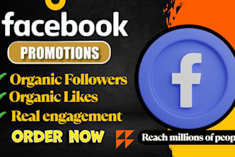 get 10k organic likes and followers increase your fb page
