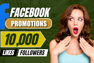 get 10k organic likes and followers increase your fb page