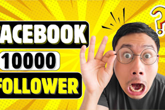 get 10k organic likes and followers increase your fb page