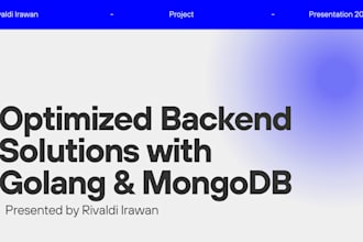 develop a scalable rest API using golang and mongodb