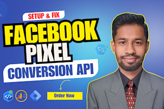 setup facebook pixel conversion API, ga4 server side analytics for businesses