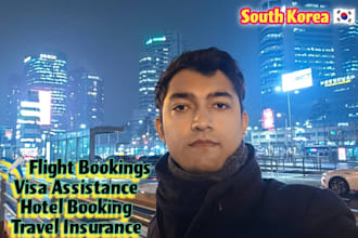make airline tickets, itinerary ,hotel reservation and visa assistance for you