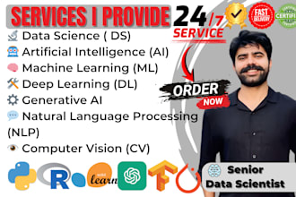 do data science, machine learning, generative ai projects using python , r