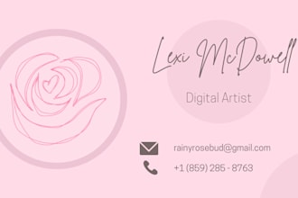 create a professional business card for you and your company