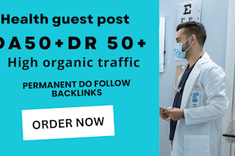 do high da health guest post with authority backlink