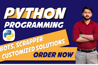 be python programmer, ai programmer, bots and automation