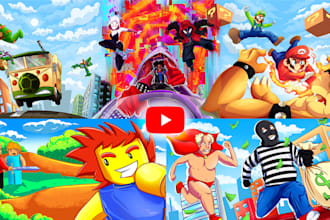 draw cartoon youtube thumbnail