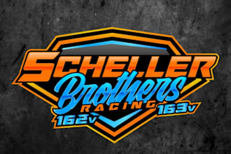 draw unique racing or automotive logo