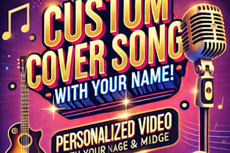 custom cover song with your name