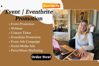 do event promotion, eventbrite promotion, event marketing, webinar, concert