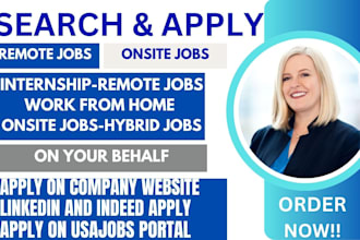 search and apply for remote job, onsite, hybrid job application on your behalf