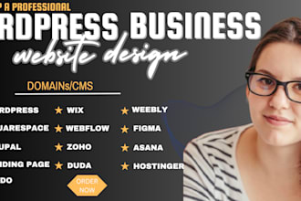create or redesign business wordpress website ecommerce or square store