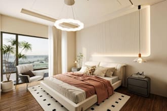 retouch 3d interior corona render, 3d livingroom, apartment design,3ds max model