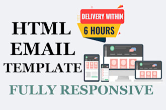 convert psd, pdf, png, jpeg, xd, figma to html email template