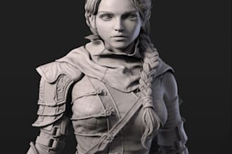 sculpt 3d nsfw or sfw 3d character, model, texture, metahuman and 3d animation