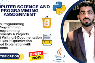 help with python, java, cpp programming assignments and projects