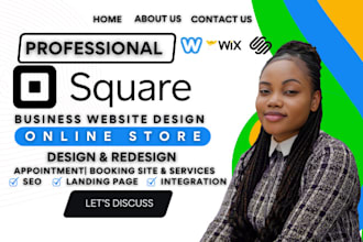 business square onlinestore redesign square website design squarepace wix weebly