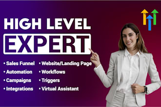 setup gohighlevel website, ghl expert, emails SMS automation sales funnel expert