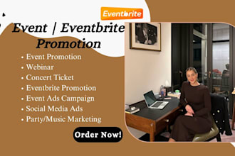 promote event marketing, eventbrite promotion, concert, webinar, ticket sales