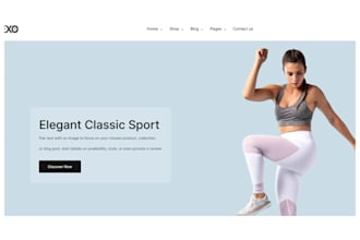 design sportswear shopify store activewear webiste clothing store shopify expert