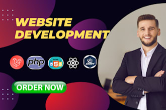 do website development ,full stack web developer, front end, backend developer