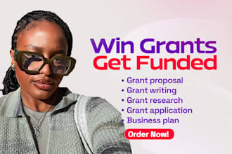 write your grant proposal, research and application