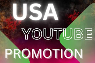 do organic USA youtube promotion to boost views and engagement