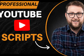 research and write engaging viral youtube scripts, video scripts