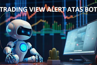 develop trading bot on atas, ctrader, csharp and python, pinescript bot