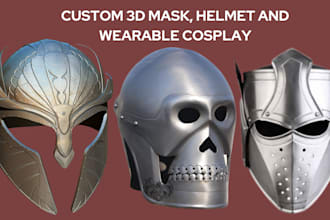 sculpt 3d mask mask 3d helmet helmet armor cosplay design for 3d printing