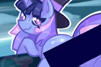 draw or animate mlp art sfw or nsfw in my artstyle