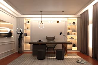 redesign 3d cgi office interior, revit model, virtual 8k render, cgi interior