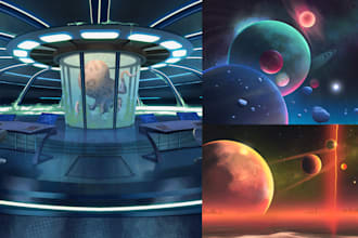 art of alien worlds and planets
