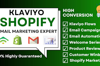 do klaviyo email marketing, shopify ecommerce marketing, or website promotion