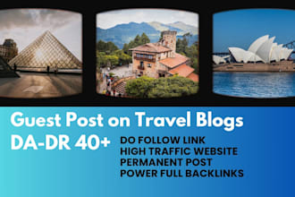 publish guest posts on travel blogs for do follow backlinks